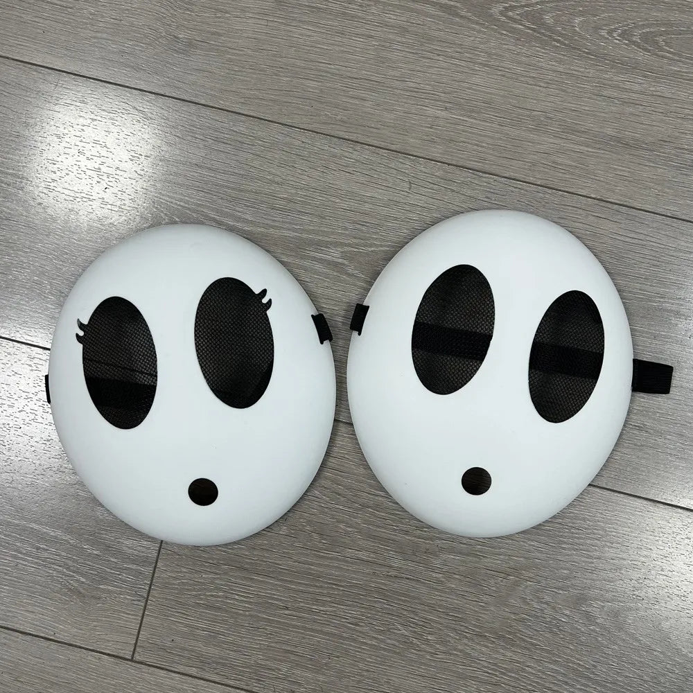 Game Shy Guy Bros Plastick Mask Cosplay Funny Cute Kid Boys Girls Adlut Mask Halloween Carnival Party Costume Props High Quality