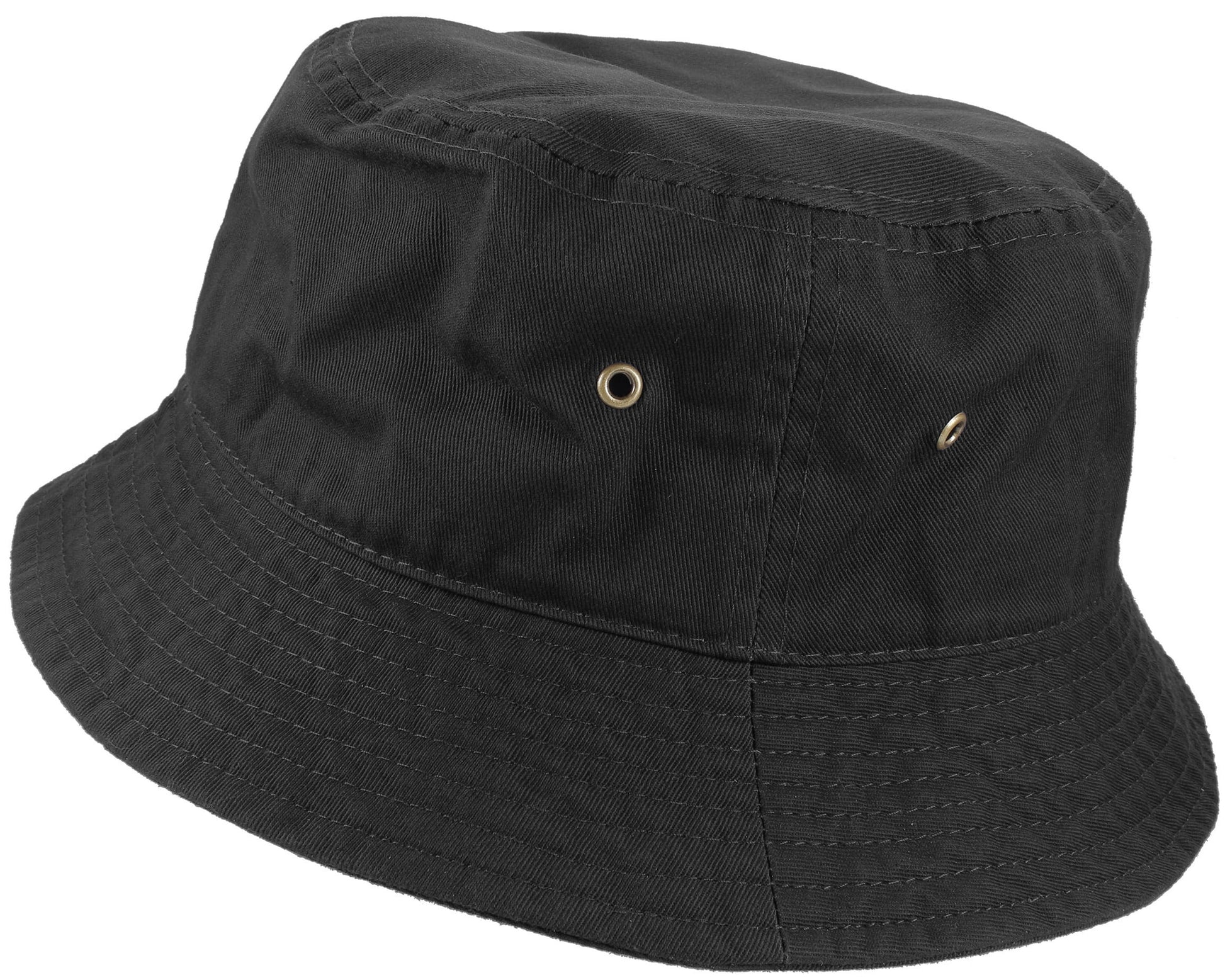 Bucket Hat 100% Cotton Packable Summer Travel Cap. Putty-L/Xl