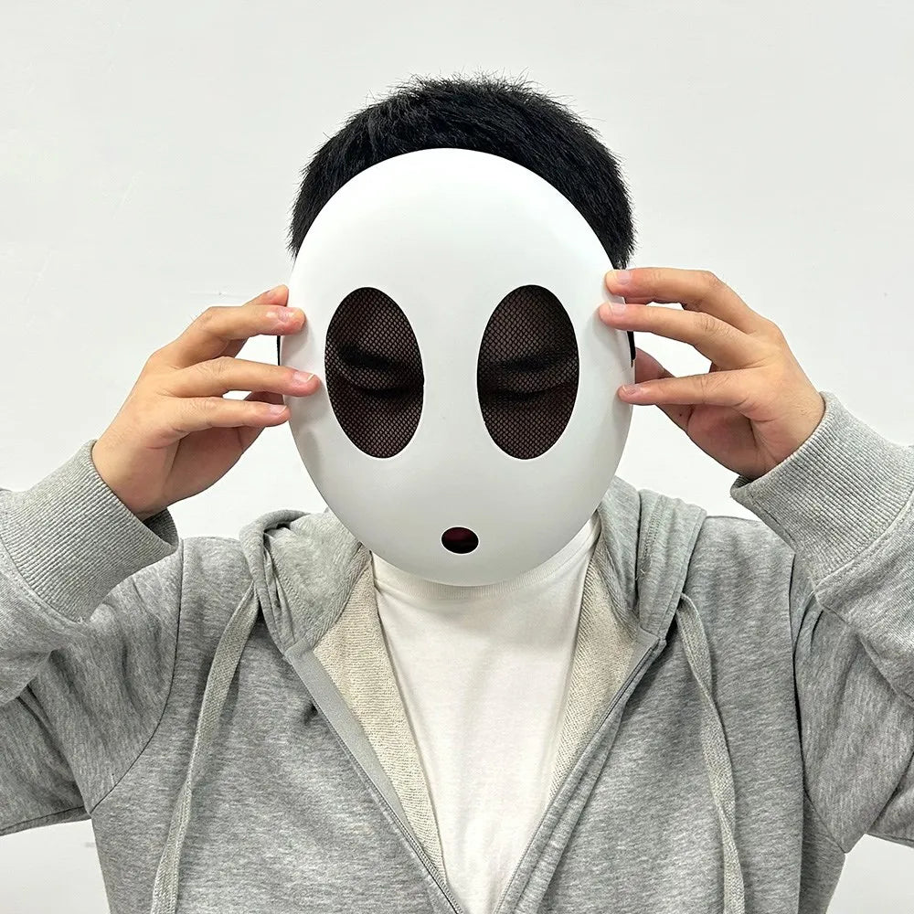 Game Shy Guy Bros Plastick Mask Cosplay Funny Cute Kid Boys Girls Adlut Mask Halloween Carnival Party Costume Props High Quality