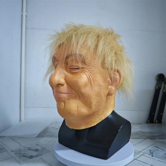 Donald Trump Realistic Celebrity Mask Adult Costume Latex Head Cover American Campaigner Mask Great Halloween Cosplay Party Prop