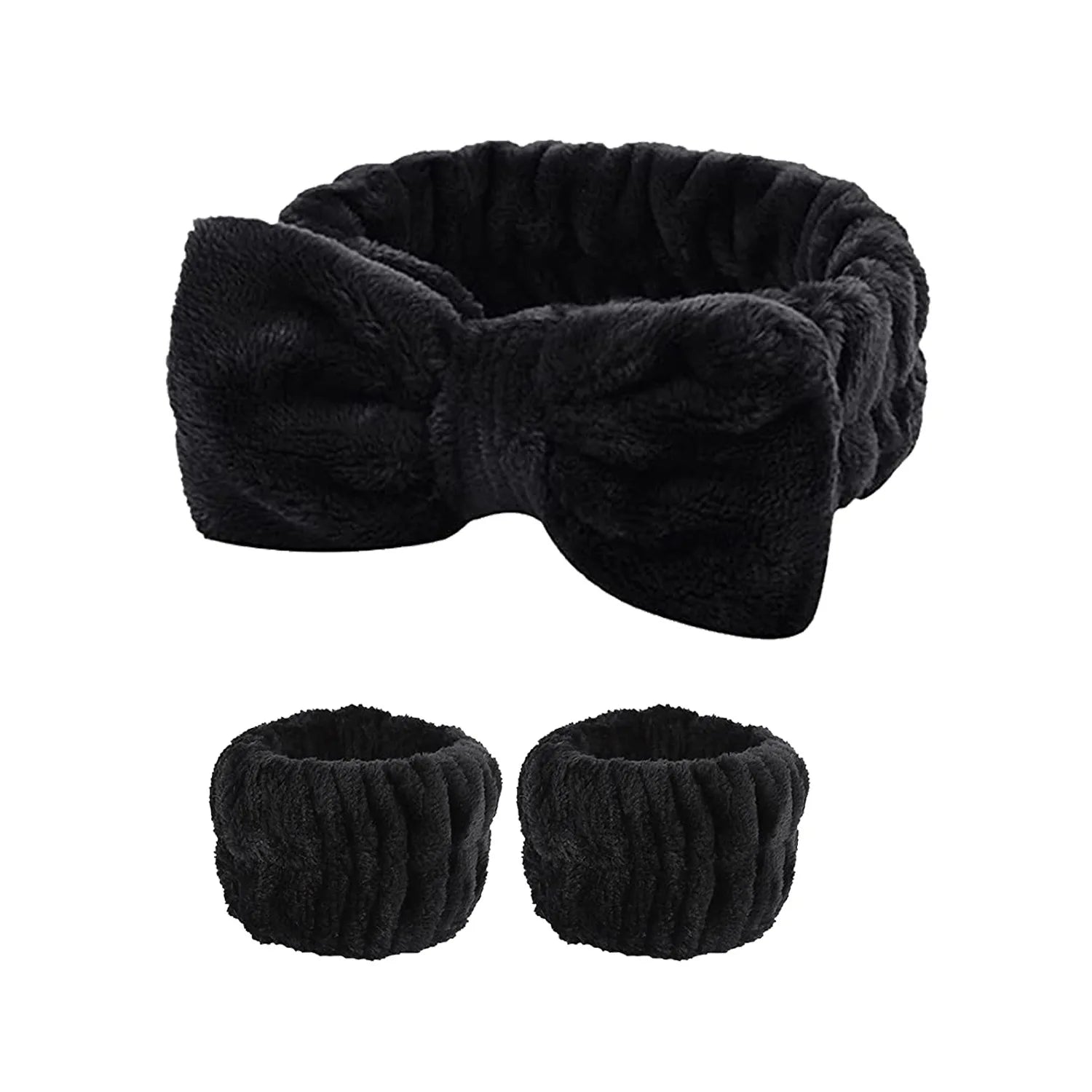 3Pcs Microfiber Spa Headband Wristband Washing Face Makeup Towel Wrist Hair Bands Washband Scrunchies Absorbent Styling Tools