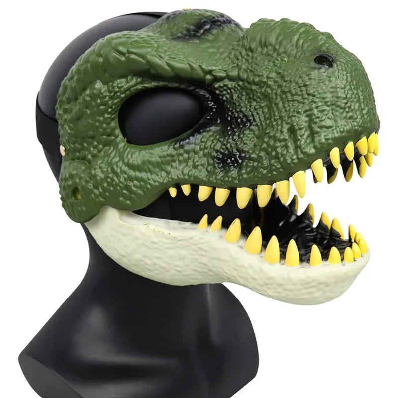 Halloween Dragon Dinosaur Mask Snake Open Mouth Latex Horror Dinosaur Headgear Halloween Cosplay Photo Props Decorations