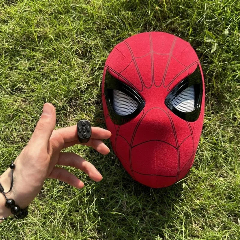 Spider-Man:No Way Home Spider Man Mask Luxury Helmet Remote Eyes Movable Mask Cosplay Mask Model Decoration Mask Model Gift Toy